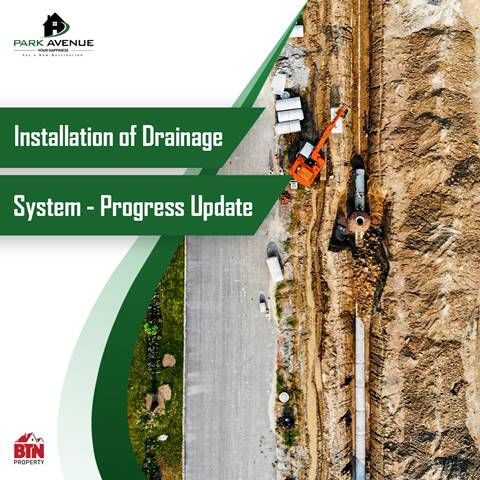 Progress Update Installation Of Drainage System
