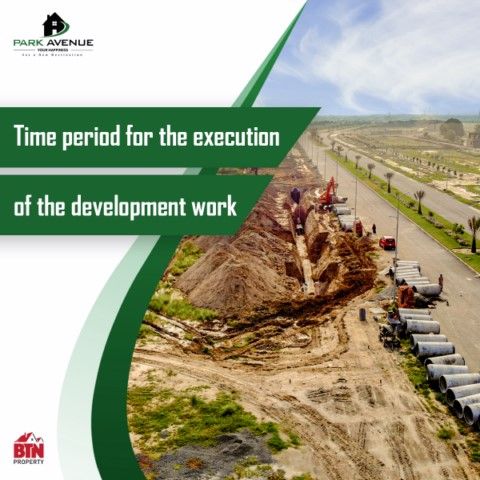 Time period for the execution of the developmental works in a housing scheme
