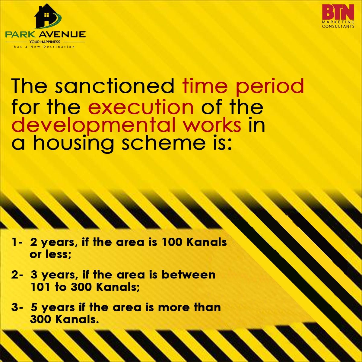 time-period-for-the-execution-of-the-developmental-works-in-a-housing